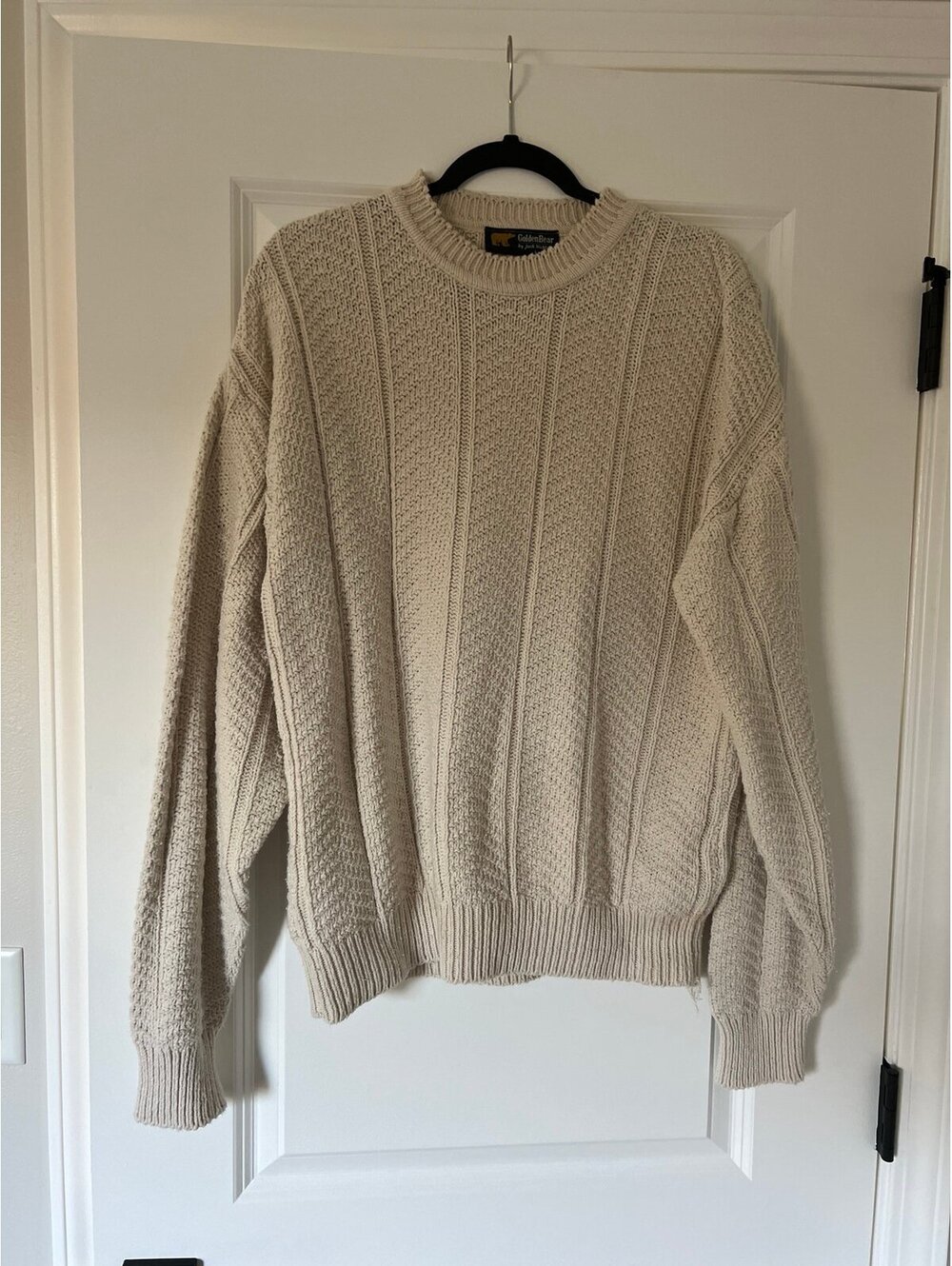 Golden Bear by Jack Nicklaus Fisherman Sweater Granola Girl Preppy Outdoors